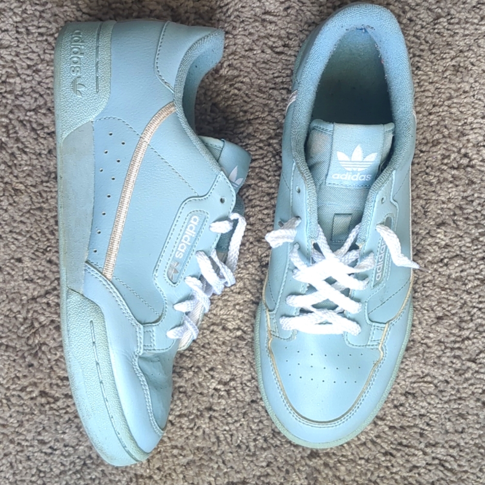 adidas Continental 80 Lace Up Sneakers Shoes Casual - Blue